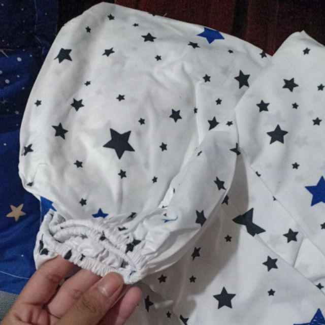 Sprei Dan Bed Cover Kasur No 2 Queen 160x200 Motif Planet Bintang Bagus Adem Premium Quality