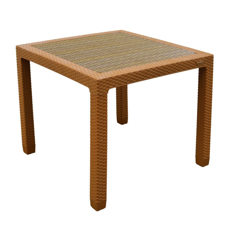 Meja Makan Meja Cafe Rotan Sintetis Plastik Napolly