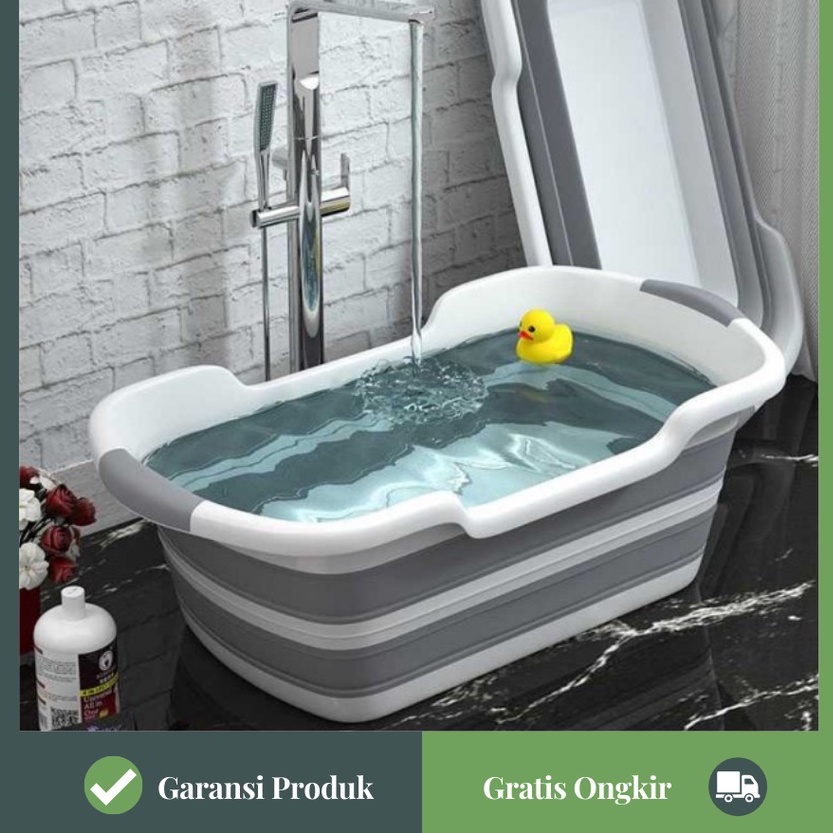 Bak Mandi Bayi Lipat Baby Bathtub Foldable Ukuran Portable 5PJ BATHE PROJECT 60 x 40CM ZD009 Bak Mandi Anak