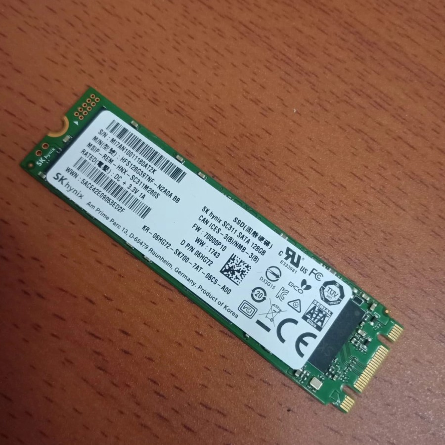 SSD M2 sata skhynix 128gb original 100%