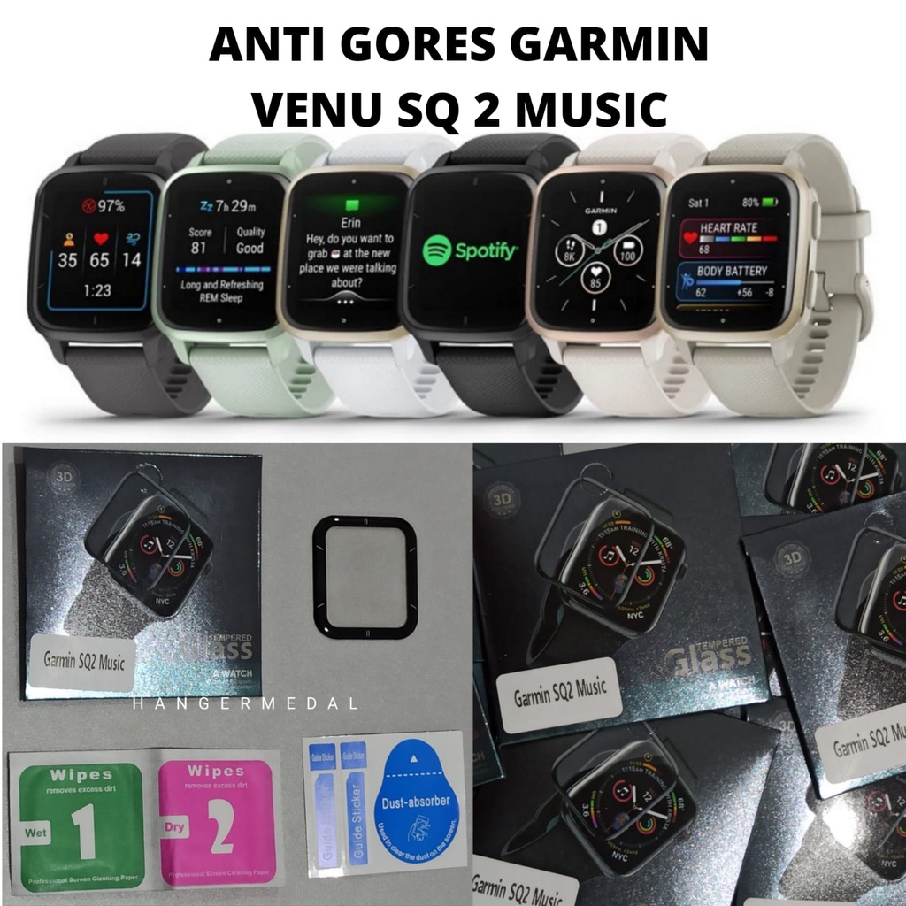 Anti Gores GARMIN VENU SQ 2 MUSIC SQ2 Pelindung Layar HYDROGEL