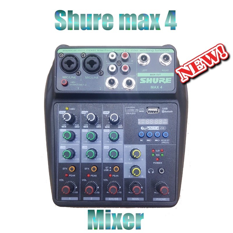 Mixer Shure max4 4Channel