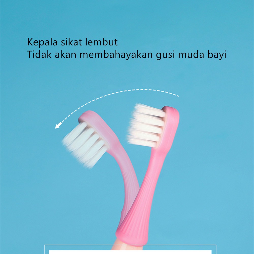 Sikat Gigi Anak Bayi / Baby Kids Toothbrush 1 Set isi 3pcs 2-6 Tahun