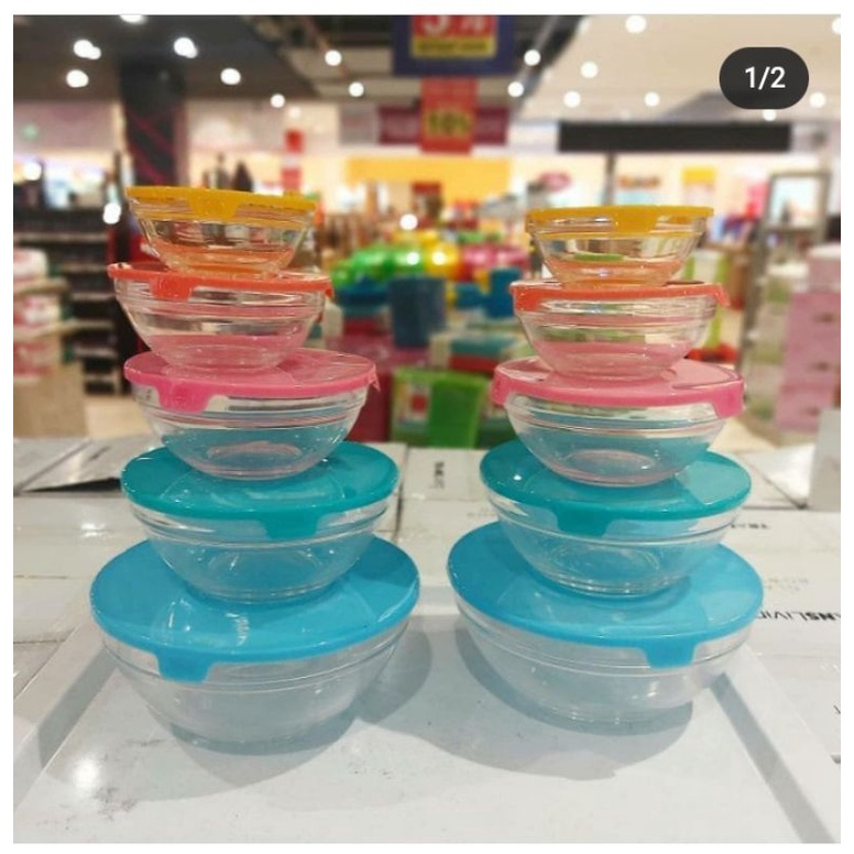 pyrex glass bowl 1set 10pcs