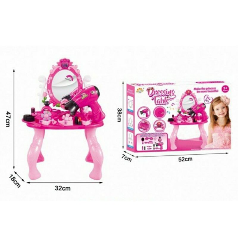 Mainan Dressing Table Meja Rias anak COD Bayar di tempat