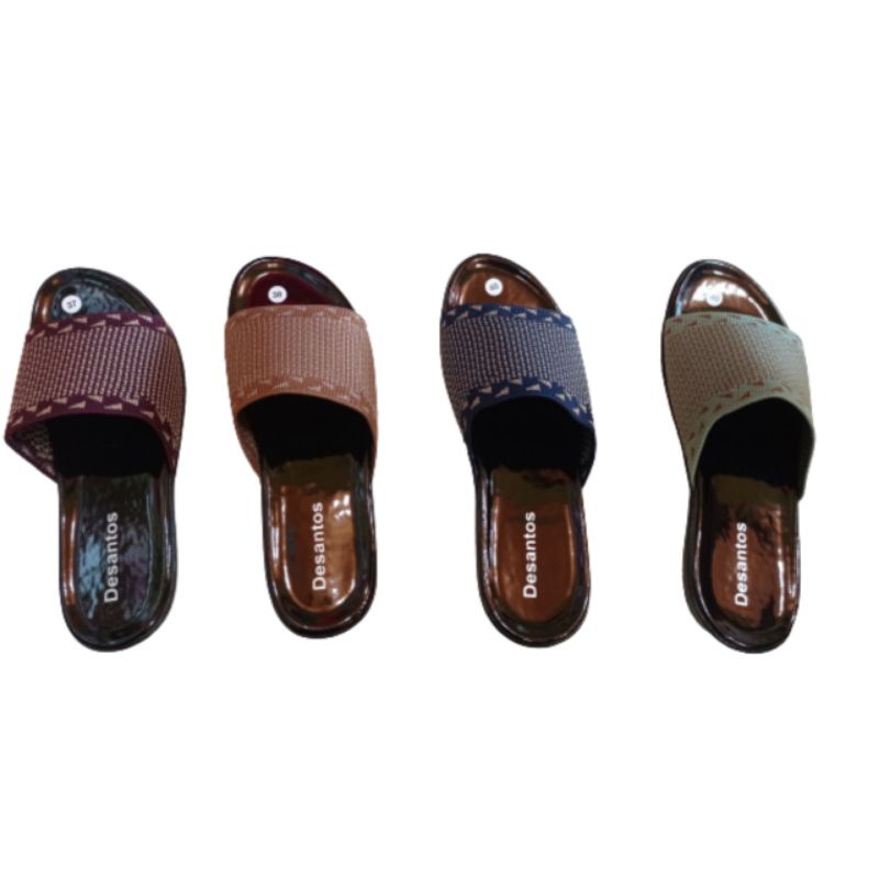 Sandal slop Rajut Desantos/Slop wanita