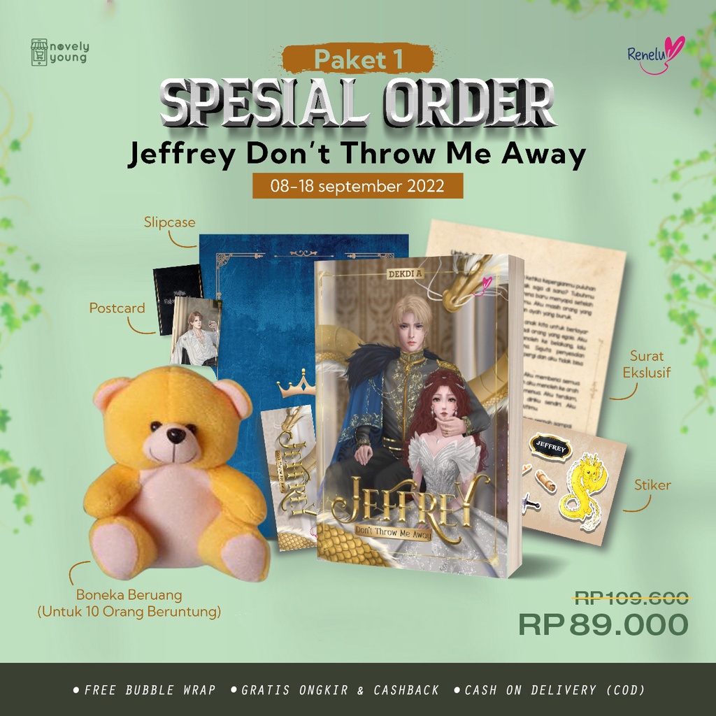 Novel Jeffrey Don't Throw Me Away - Dekdi A - Reneluv