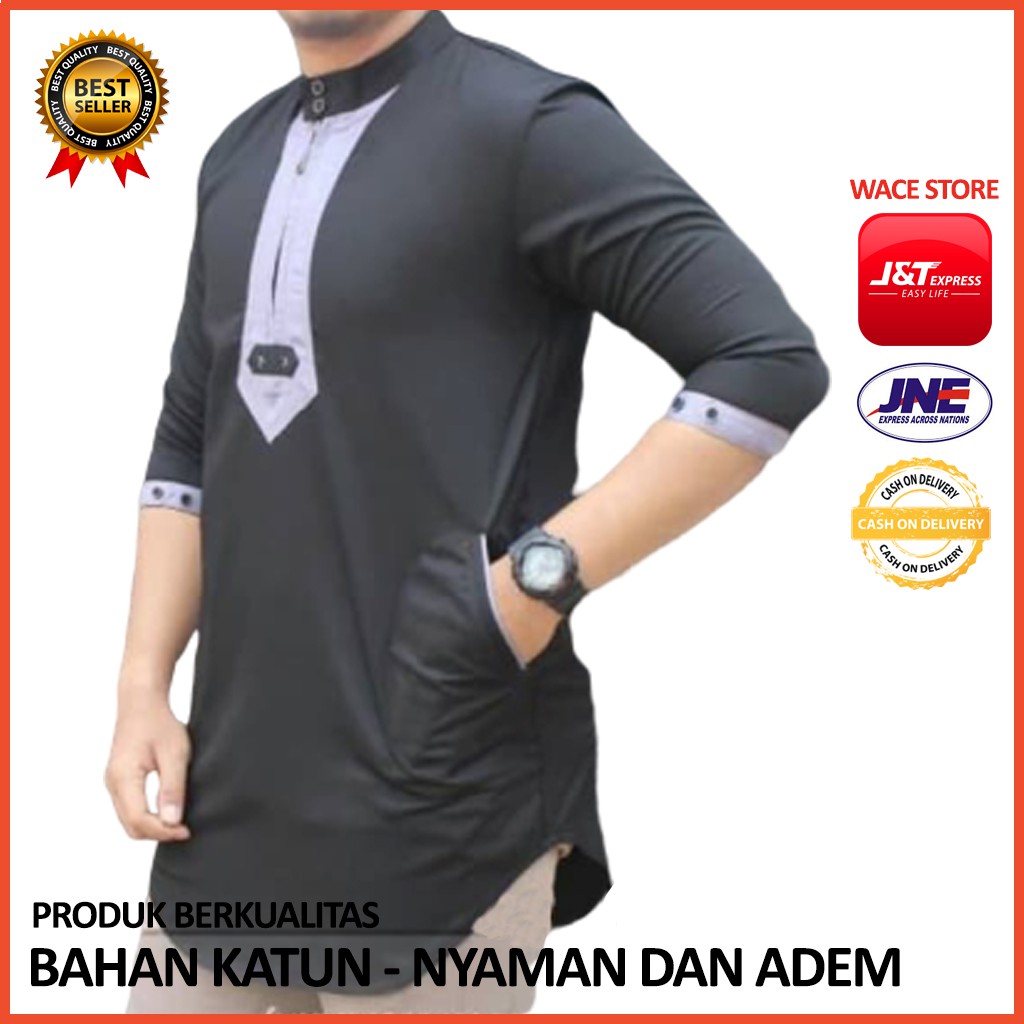 Koko syubbanul muslimin koko azzahir Kombinasi koko baju N4W2 Baju Koko Murah Cowok Keren Tebal Pria