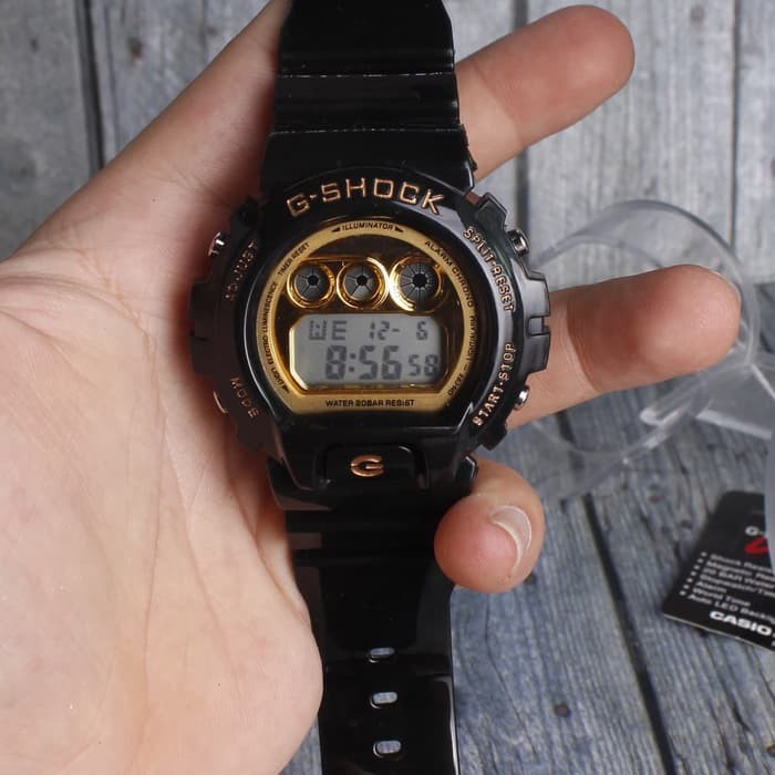 TERMURAH G Shock DW 6900 Hitam Emas Black Gold Jam tangan digital pria   anak Berkualitas