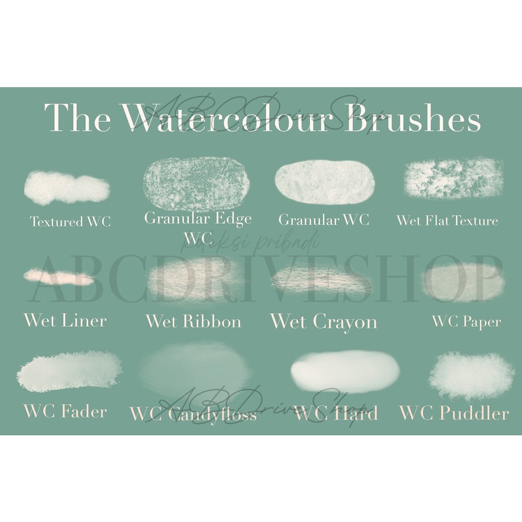 Procreate Brush - The Textured Artist Brush Kit