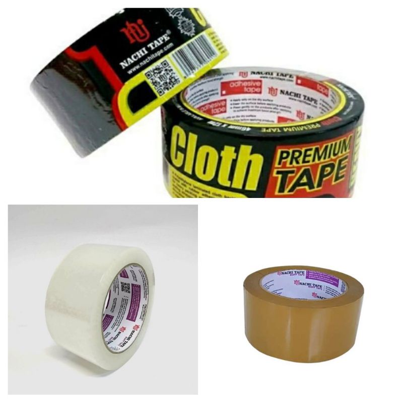 

Lakban nachi OPP 2INCH 100 yard per 1RoLL BENING DAN COKLAT/LAKBAN BENING/LAKBAN KAIN HITAM NACHI 2INCH ISI 12METER.