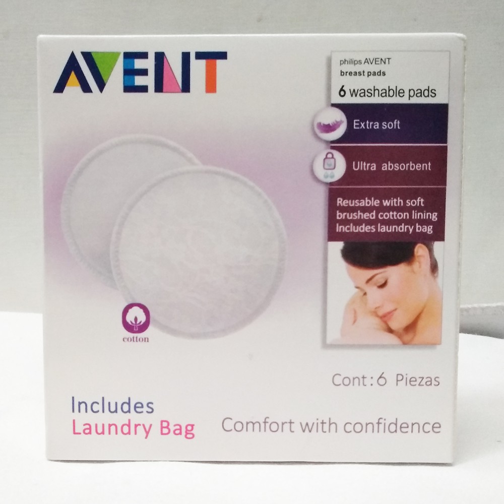 AVENT Breast Pad washable Includes Laundry Bag DIVA Bantalan Payudara Bisa Dicuci menahan rembesan ASI