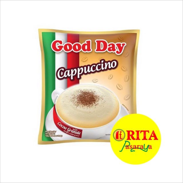 

Kopi Good Day // Kopi Good Day Capuccino All Variant // Kopi Good Day isi 5 // Kopi Good Day isi 10 // Kopi Good Day isi 30