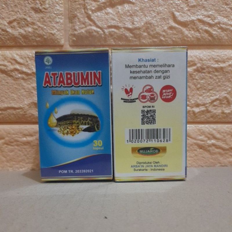 Atabumin 30 kapsul | ekstrak minyak ikan gabus | albumin