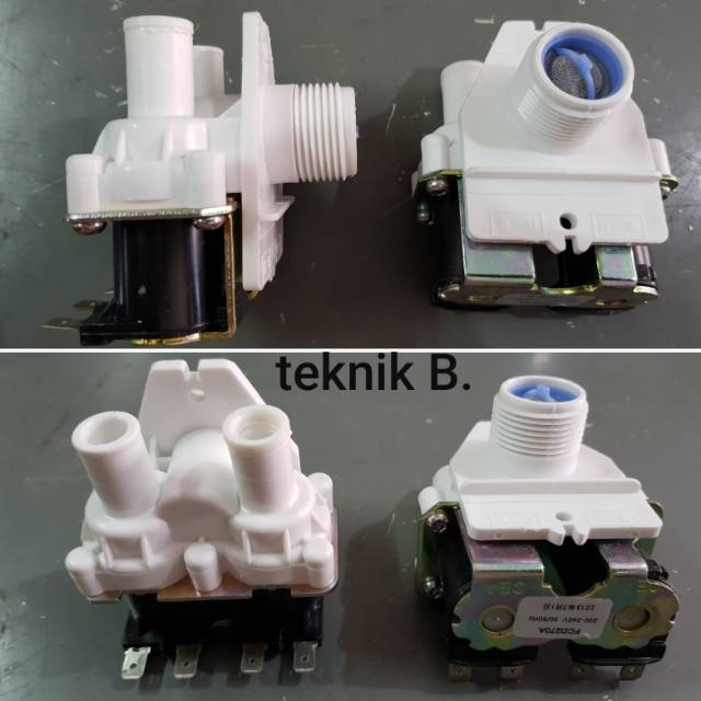 Water Valve Selenoid Double Mesin Cuci 180A National