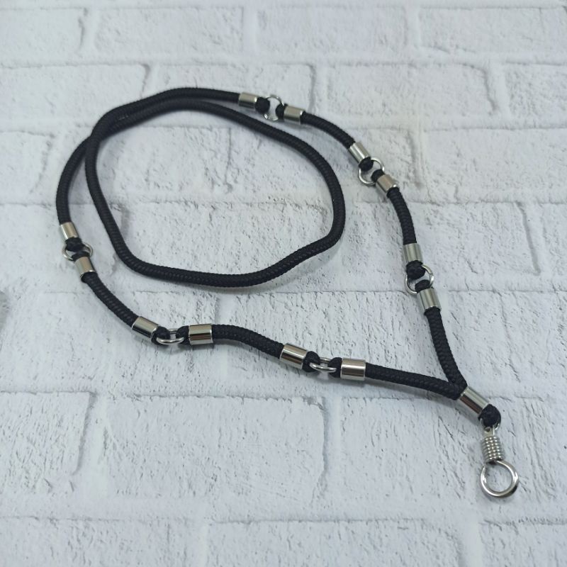 KALUNG TALI KORD HITAM KAIT 7