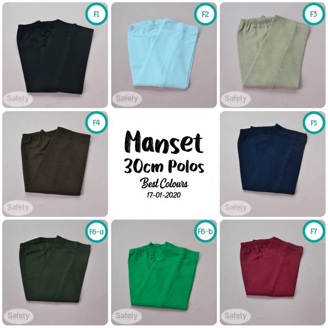 Handsock manset tangan polos sesiku 30cm kaos katun