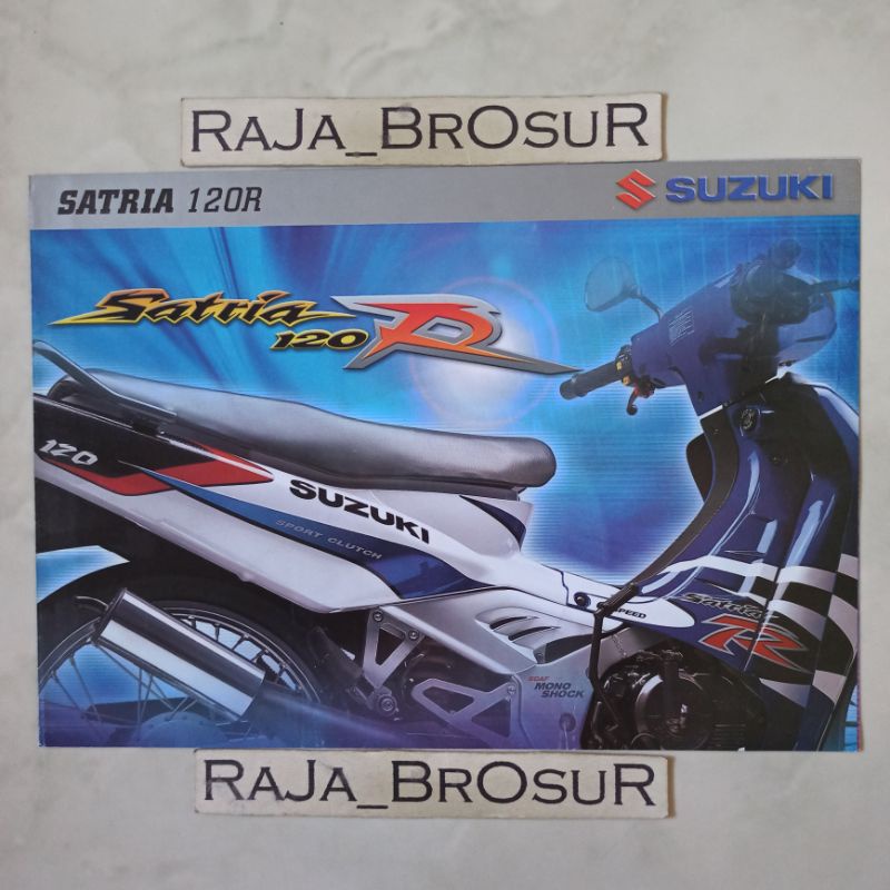 Poster brosur katalog leaflet jadul lawas Suzuki Satria 120R Satria 120 R Satria 120S Satria 120 S S