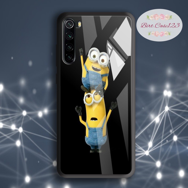 Case casing softcase silikon Gambar Minions back case glass for all type oppo samsung vivo xiaomi realme etc BC6648