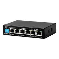 POE SWITCH HUB D-LINK DES-F1006P-E 4 PORT