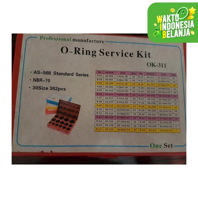 O Ring Set / O Ring Kit Set / Seal Kit / Sil Kit Ok-311 Inchi(Tebal)