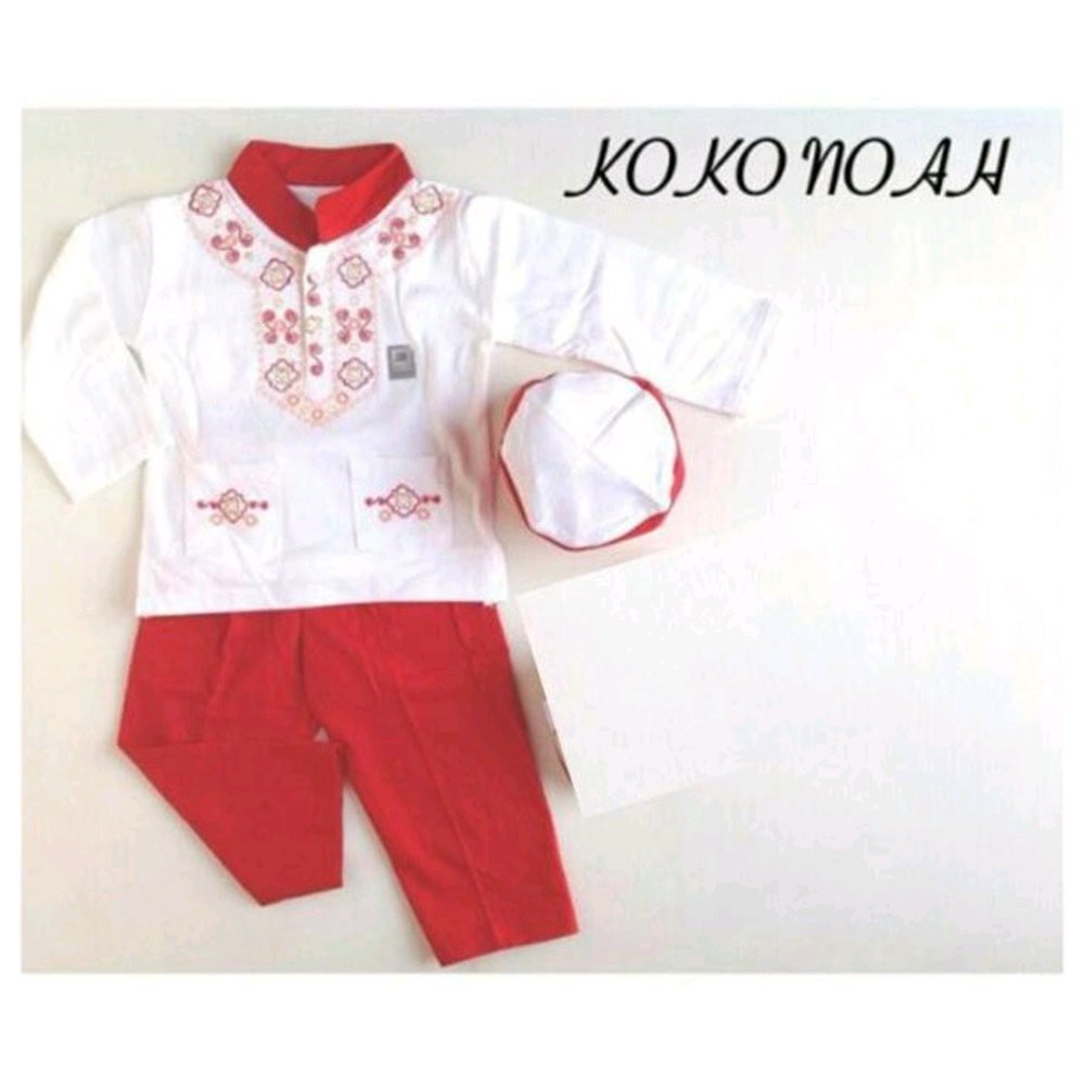 Grosir koko bayi baju muslim koko setelan peci anak bayi laki laki