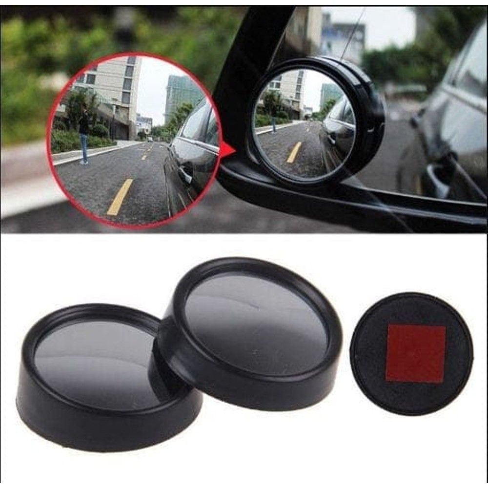 Kaca Spion Mini Tambahan Blind Spot Mirror Mobil Motor 360 Wide Angle