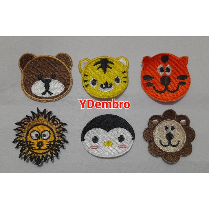 Patch Bordir Animal Lucu