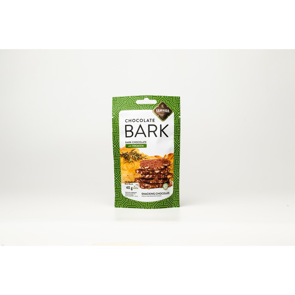

Mini Chocolate Bark, Dark Chocolate with Focaccia - Cokelat Krakakoa