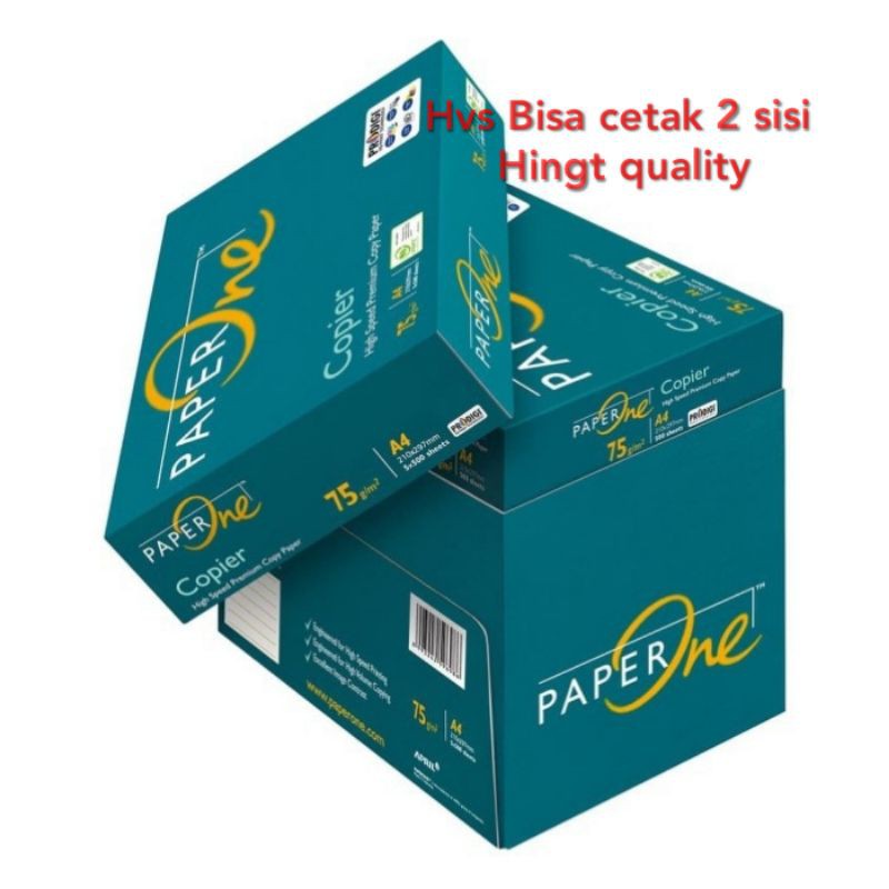 

Kertas Hvs print fotocopy 75gram 1rim paper one