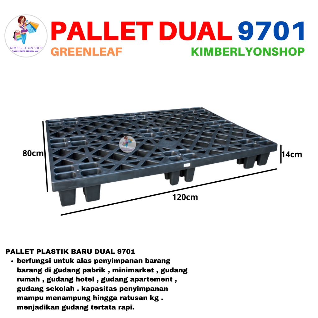 Pallet Dual Industri 9701 Green Leaf