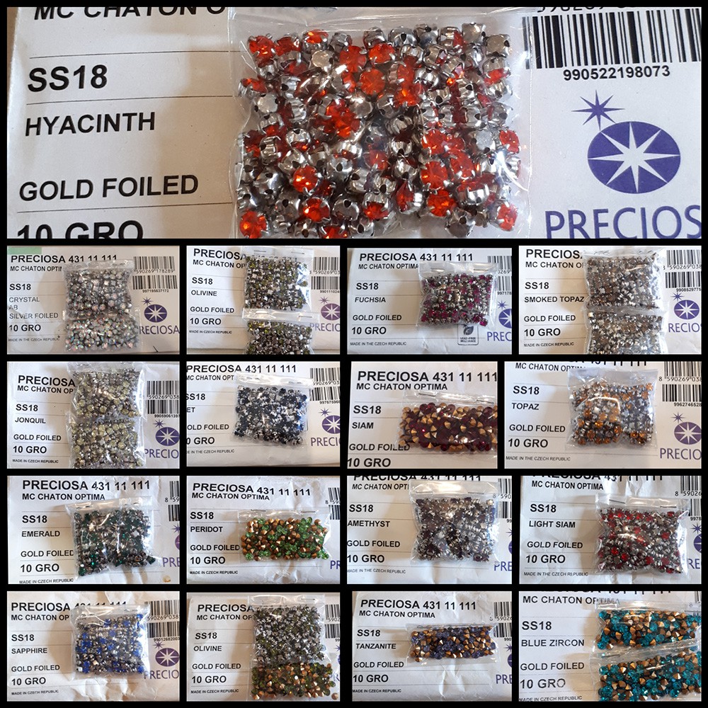 Kristal Cangkang 1 Gross SS18 Preciosa