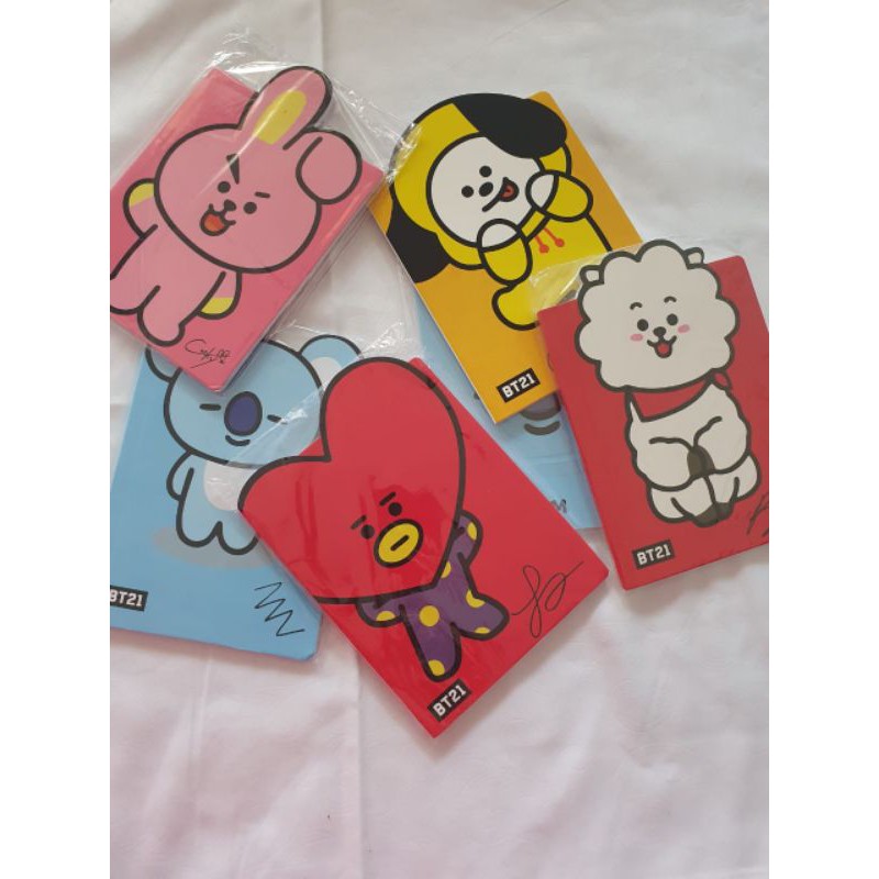 

NOTEBOOK BT21 BUKU BT21 BUKU BTS NOTE BOOK BTS TATA COOKY CHIMMY