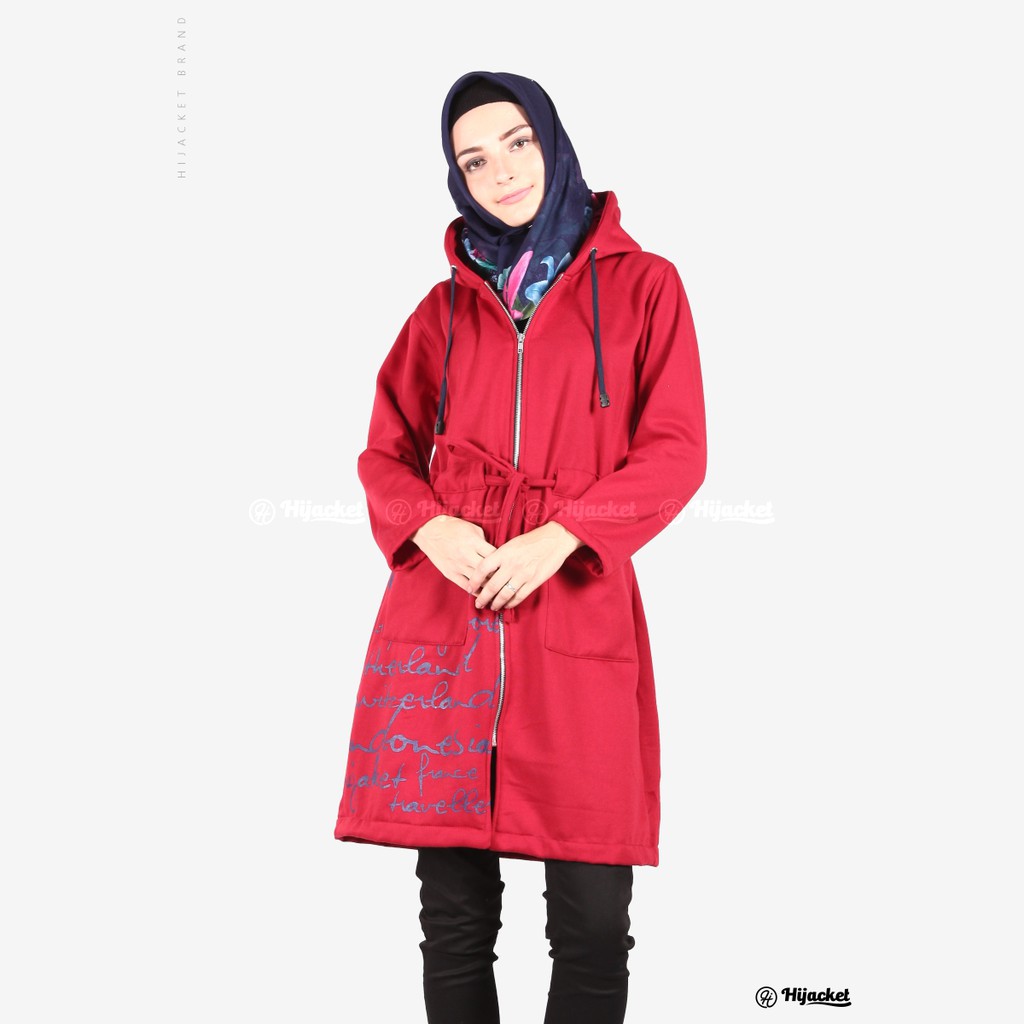 Hijacket Urbanashion Series Origilal Jaket Hijabers Bahan Premium Fleece yang 