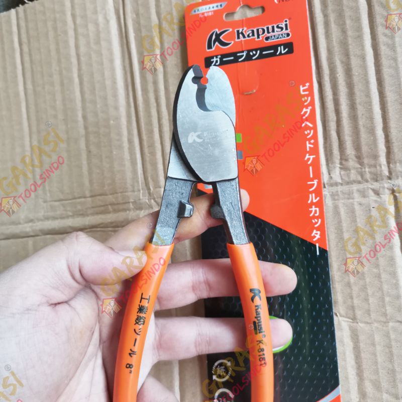 tang potong kabel 8 inch KAPUSI JAPAN TECH cable cutter gunting kabel kawat