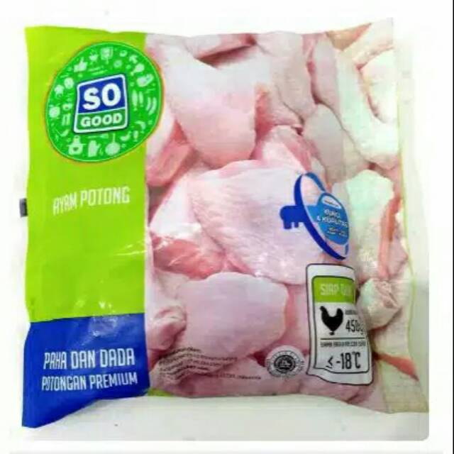 

So good ayam potong dada paha 450gram