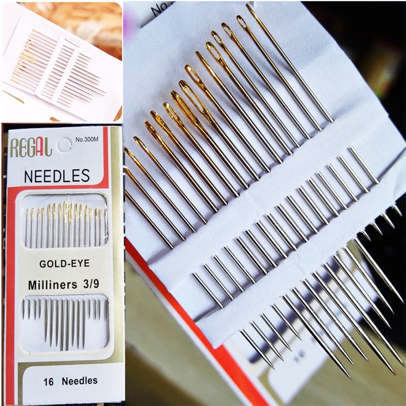 PA Jarum jahit Tangan Regal Gold Eye Milliners 3/9 JARUM JAHIT TANGAN ISI 16 REGAL GOLD Gold Eye Milliners Needles [HARGA PER CARD] SS188