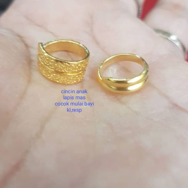 Cincin anak lapis mas, ,bisa untuk bayi, free size