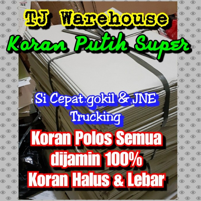 

kertas- koran bekas/returan (layak pakai) -kertas.