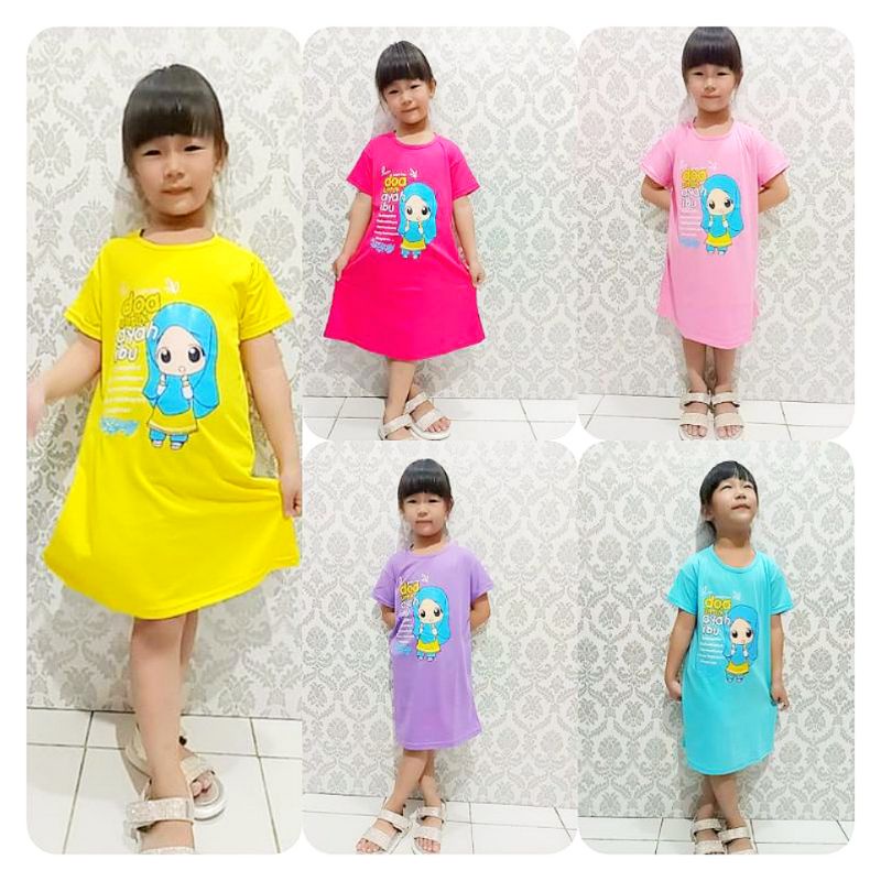 (DRESS) // DASTER // ANAK PEREMPUAN HIJAB DOA UNTUK AYAH DAN IBU // 1-11 TAHUN