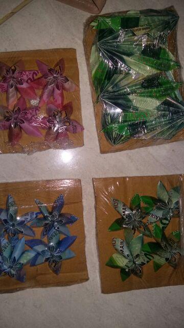 Hiasan Mahar Uang Bentuk Daun | Uang Bentuk Daun | Uang Daun