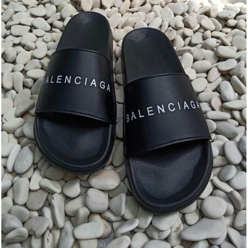 Sandal Slop Pria Hitam Original Murah