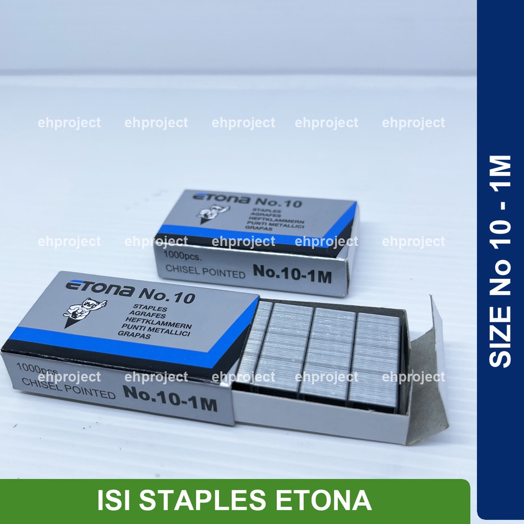 

ISI STAPLES ETONA 10 ORI Isi Stapler Kecil ORI MAX HD 10