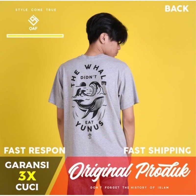 Kaos Muslim Pria Distro Qaf Muslim Apparel