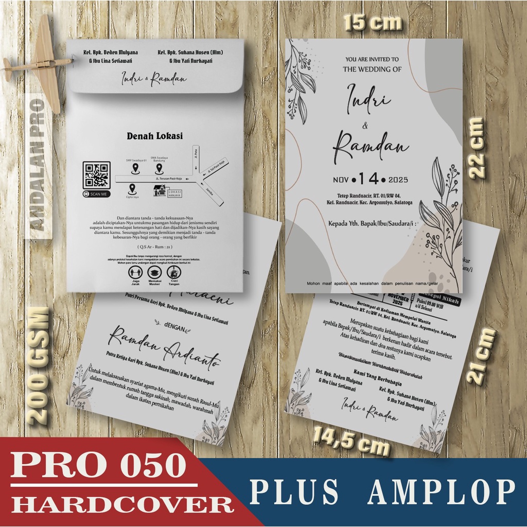 

Pro 050 HC Plus Amplop, Cetak Undangan Hardcover, Bisa Custom Desain Sendiri