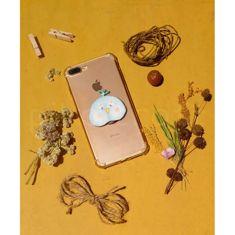 

PAISLEY the ostrich" pibocraft pop socket akrilik watercolor pencil gambar burung unta