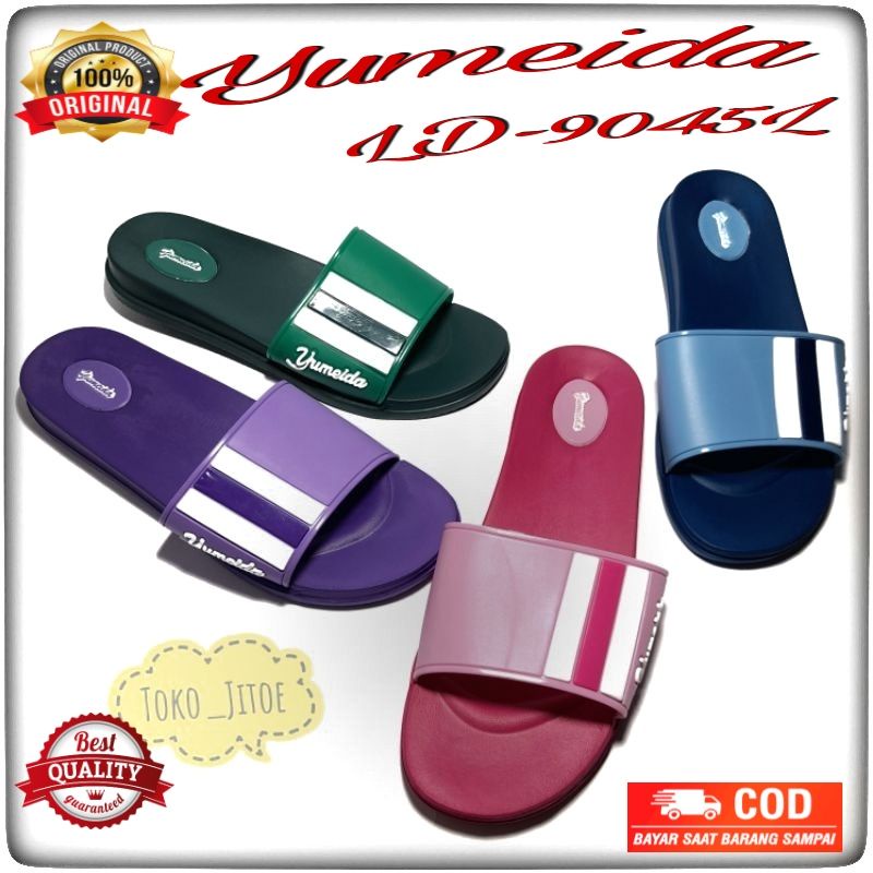 Sandal Slop Karet Wanita Yumeida (LD9045L) Original Kuat Awet Anti air