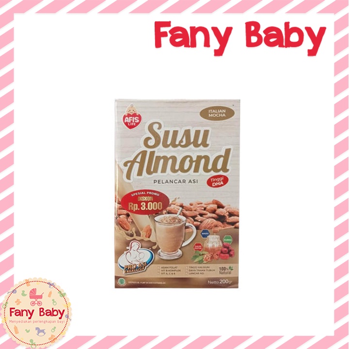 AFIS ALMOND SUSU PELANCAR ASI MOCHA 200GR