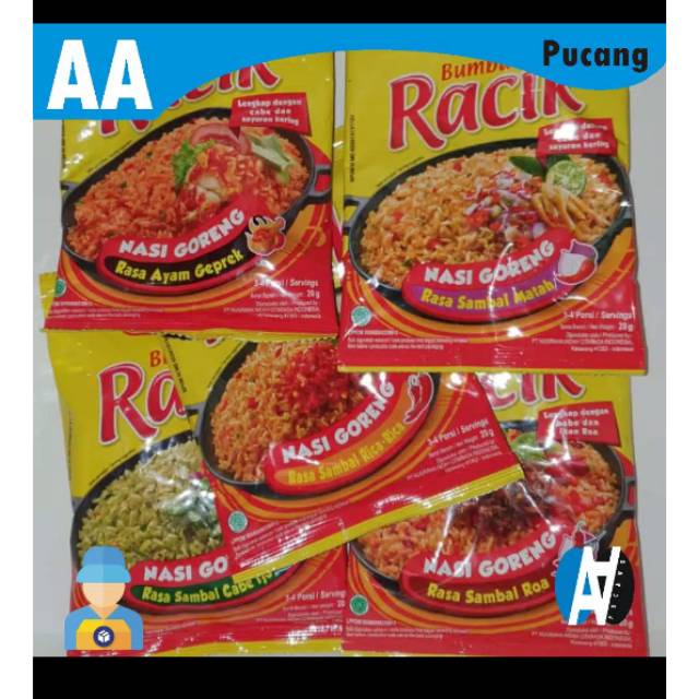

New racik nasgor sambal mantah & aym geprek