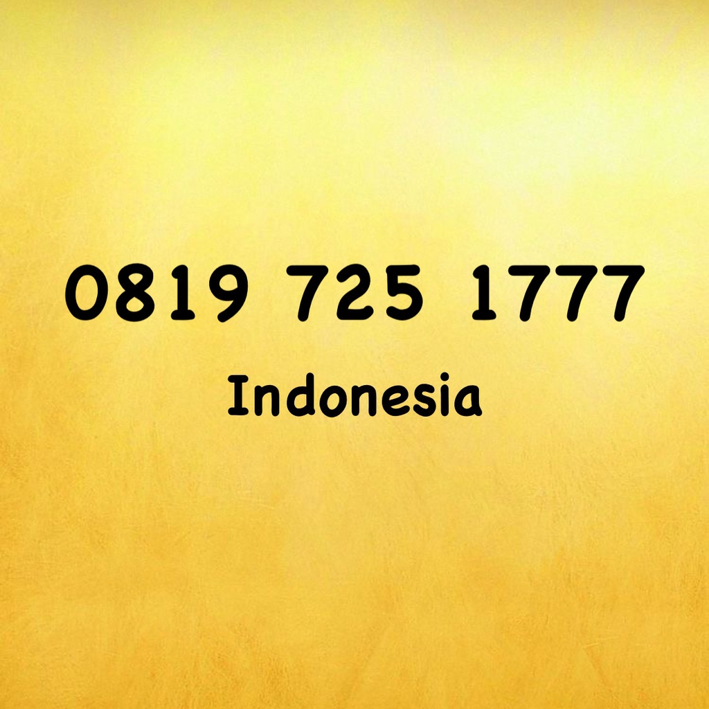 Nomor Cantik XL Bebas 11 Digit Triple A 777 - 1177 - 0819 725 1777